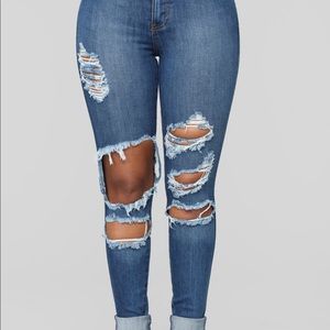 Distressed Jeans